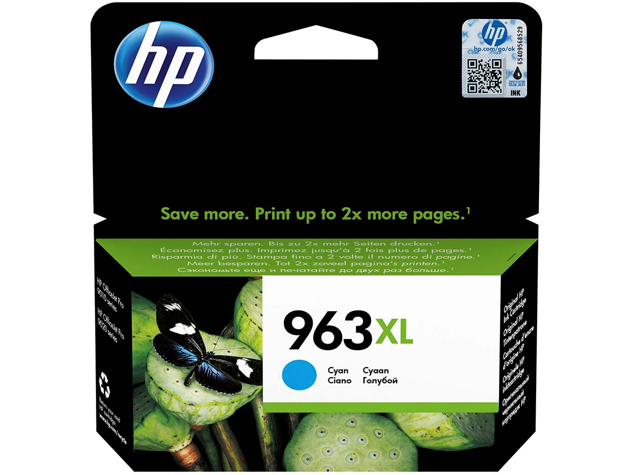 hp Tintenpatrone 3JA27AE, Nr. 963XL cyan