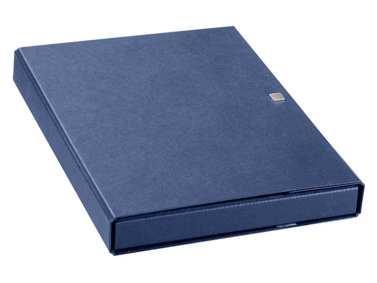 Sammelmappe 'Elegance BIG',blau, A4 mit Flügel u Druckknopfverschluss