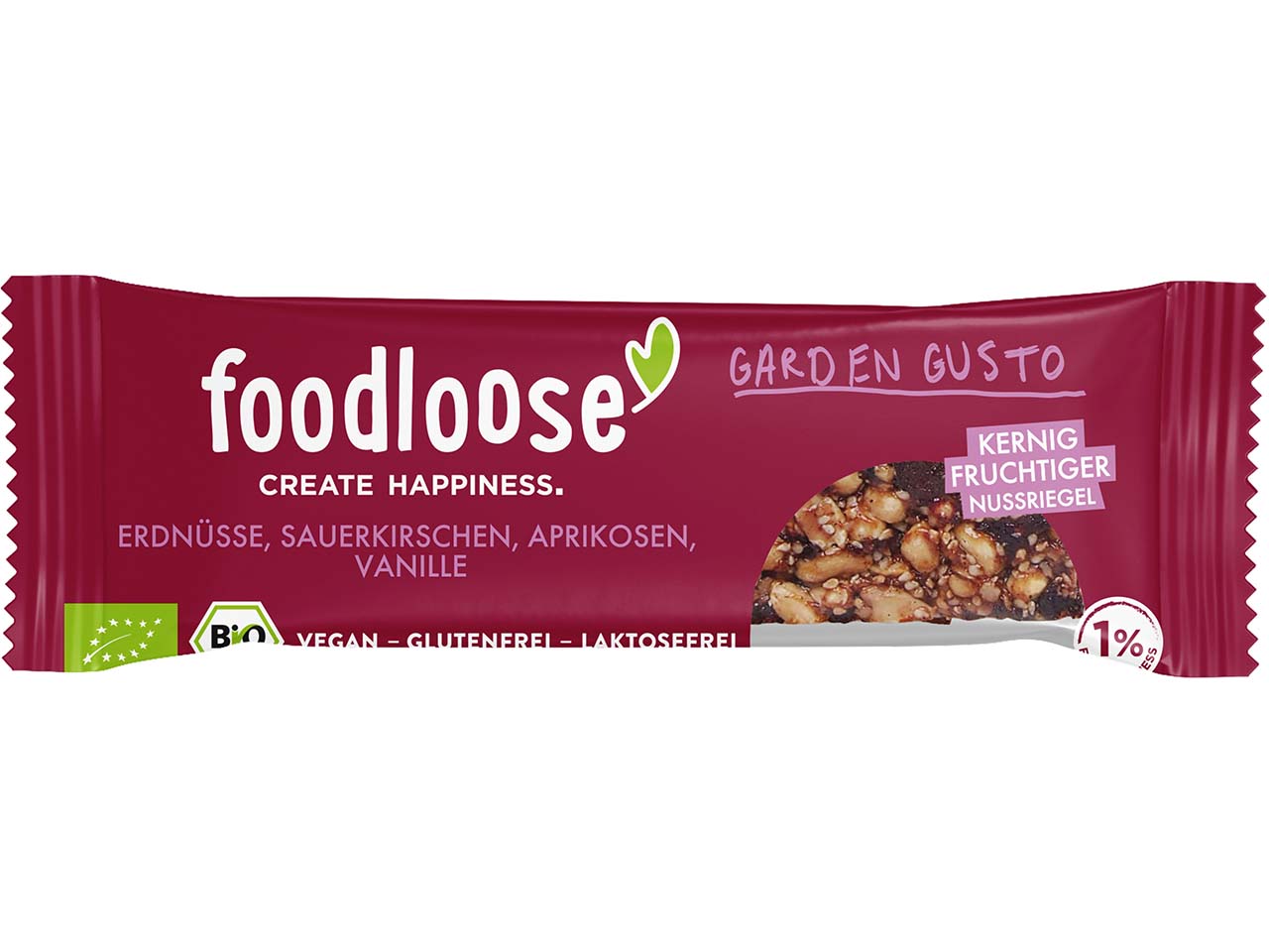 foodloose Bio-Nussriegel "Garden Gusto", 35 g
