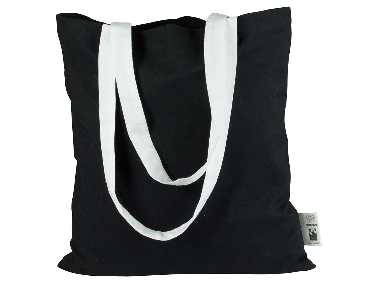 Frank&Richie Tragetasche 'Siena' aus rec. Fairtrade-zert. Bio-Baumwolle 38 x 42 cm schwarz