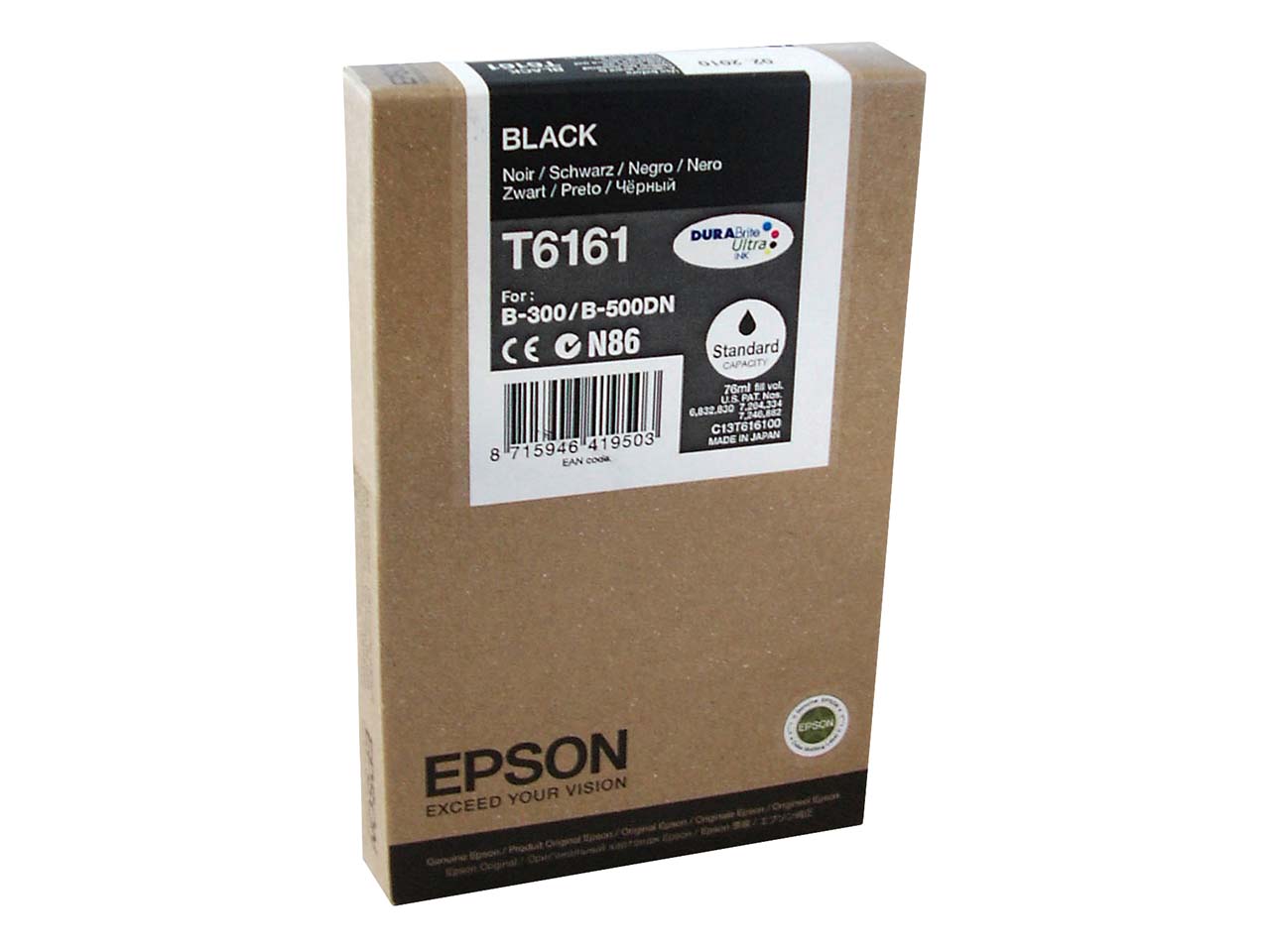 Epson Tintenpatrone T6161 schwarz