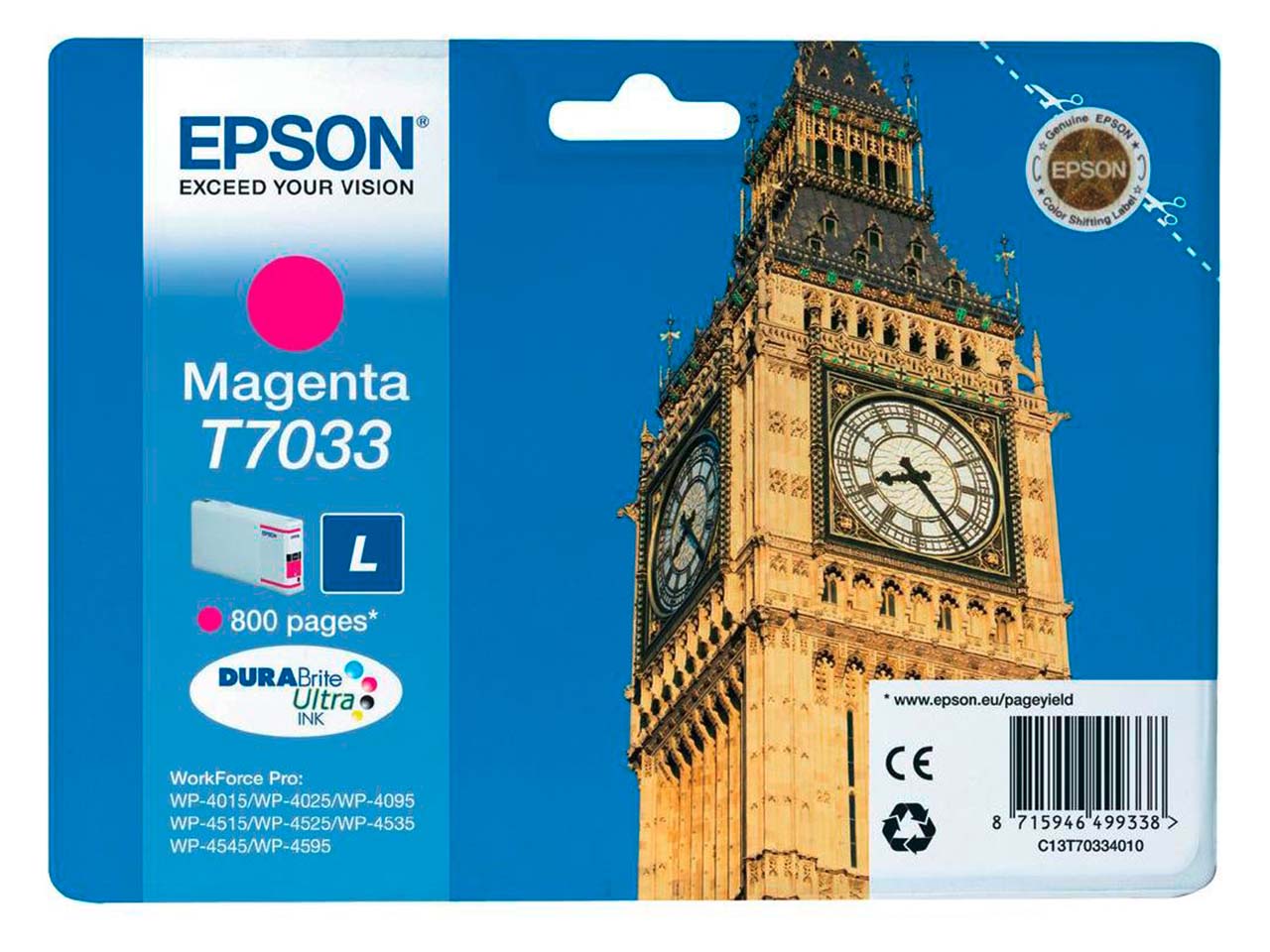 Epson Tintenpatrone T7033 magenta