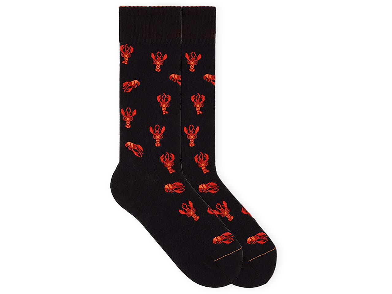 VON JUNGFELD Bio-Socken 'Lobster', ink black, Gr. 39/42