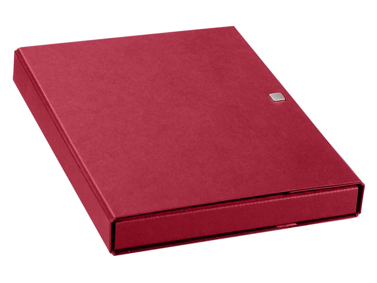 Sammelmappe 'Elegance BIG',bordeaux , A4 mit Flügel u Druckknopfverschluss