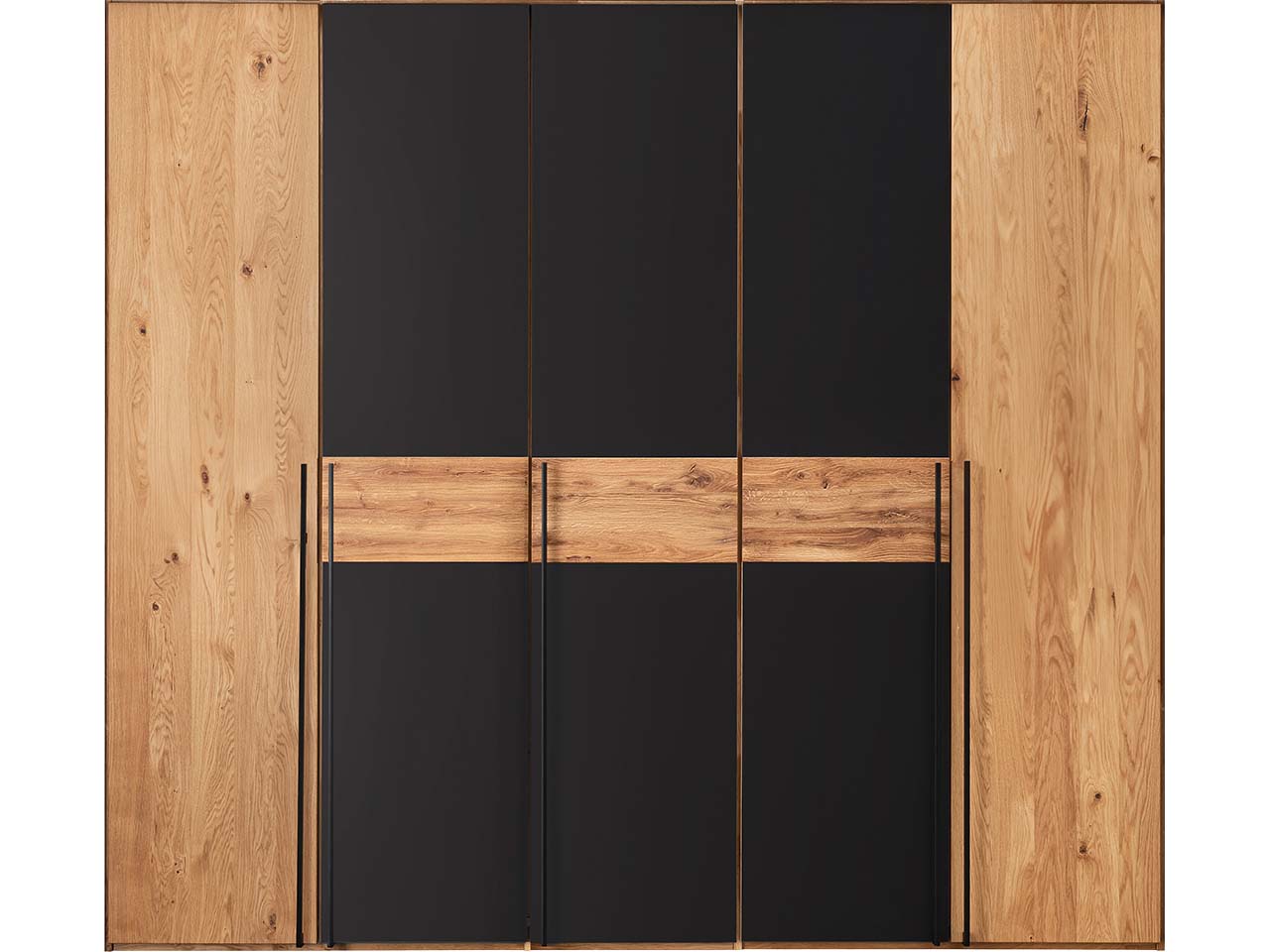 Forestales Kleiderschrank "Boston" 5-türig, B 250 x T 60 x H 219 cm, Eiche