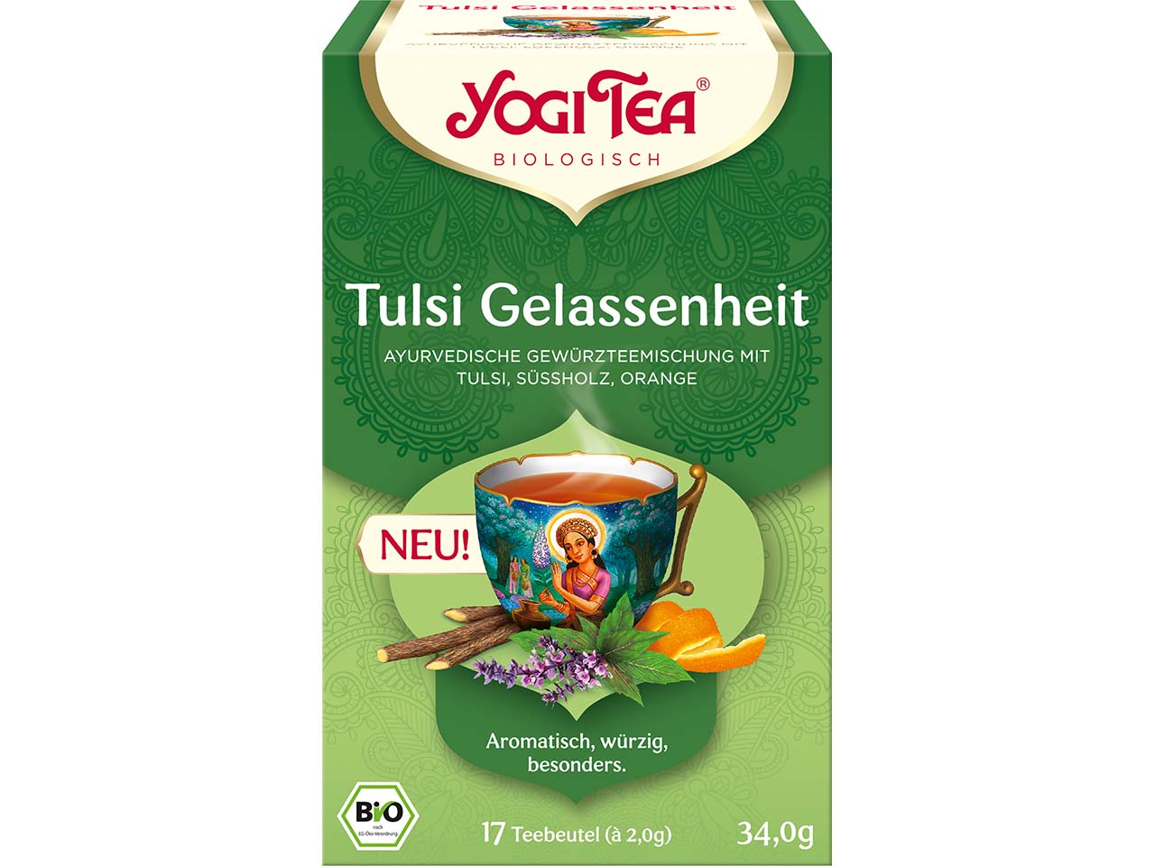 YOGI TEA Bio-Gewürztee "Tulsi Gelassenheit", 34 g