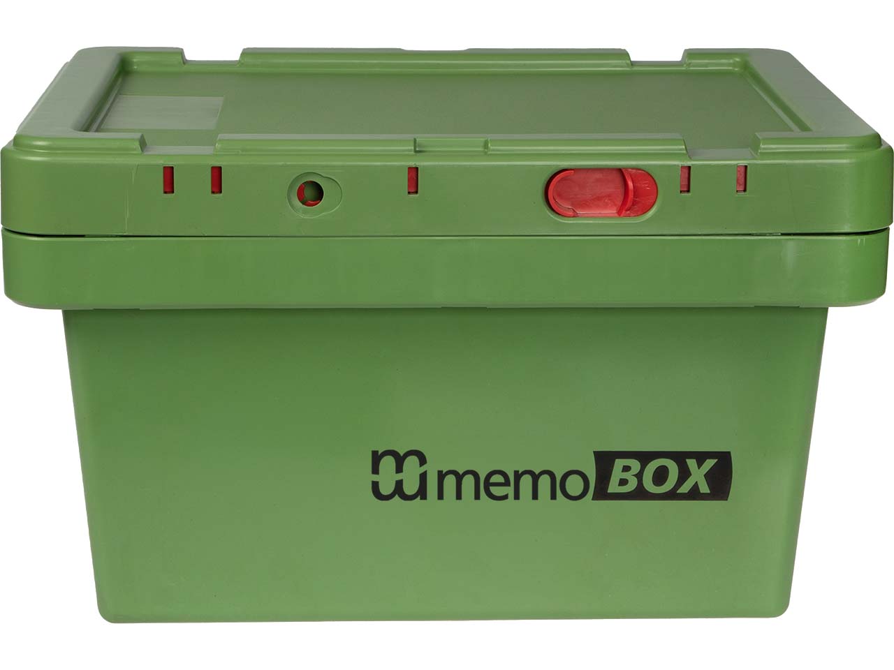 memo Stapel Box aus Recyclingkunststoff grün, Gr. M - ohne ETIKETT