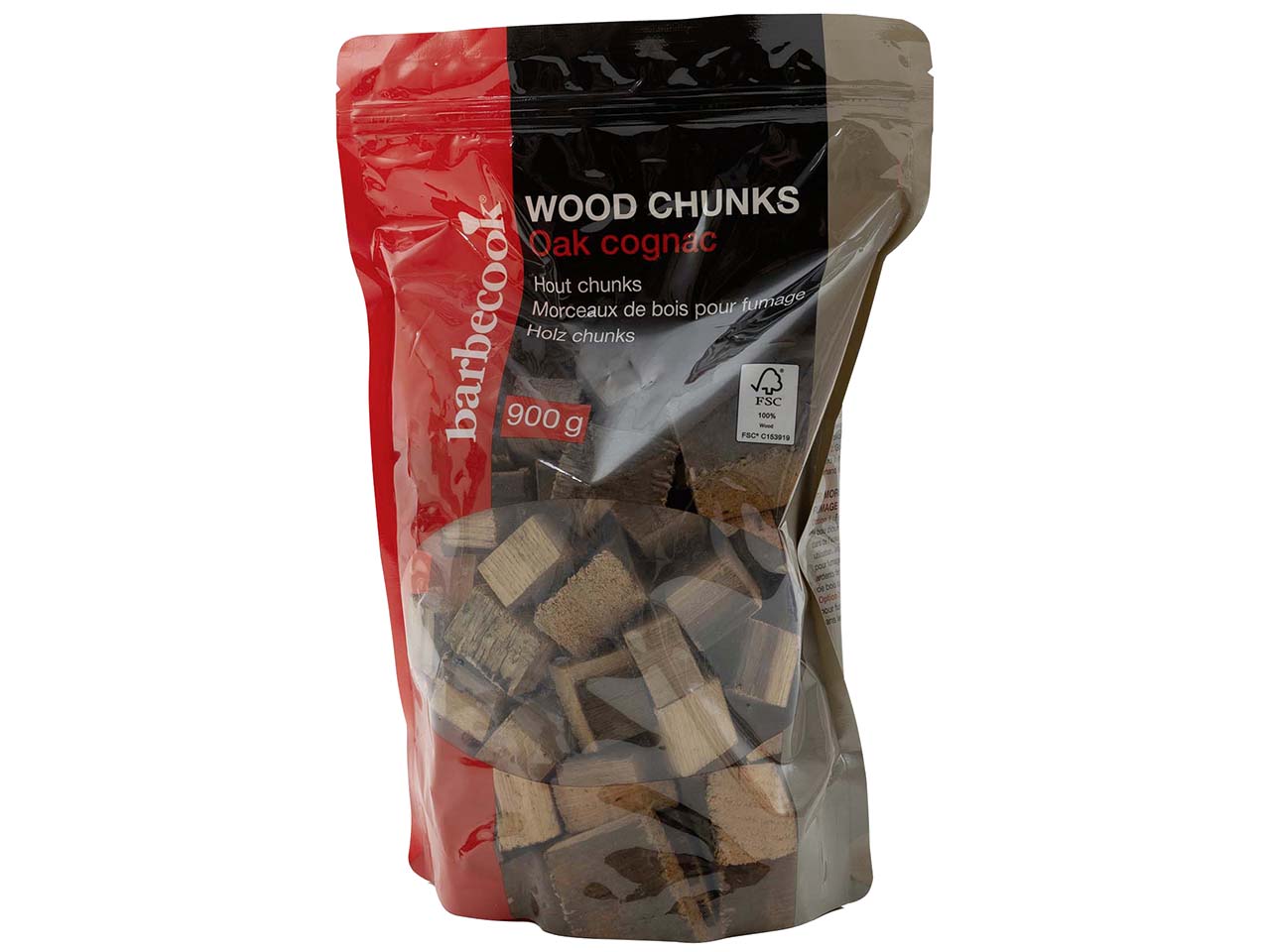 barbecook Holz Chunks Eiche Cognac, 100 % FSC zertifiziert, 900 g