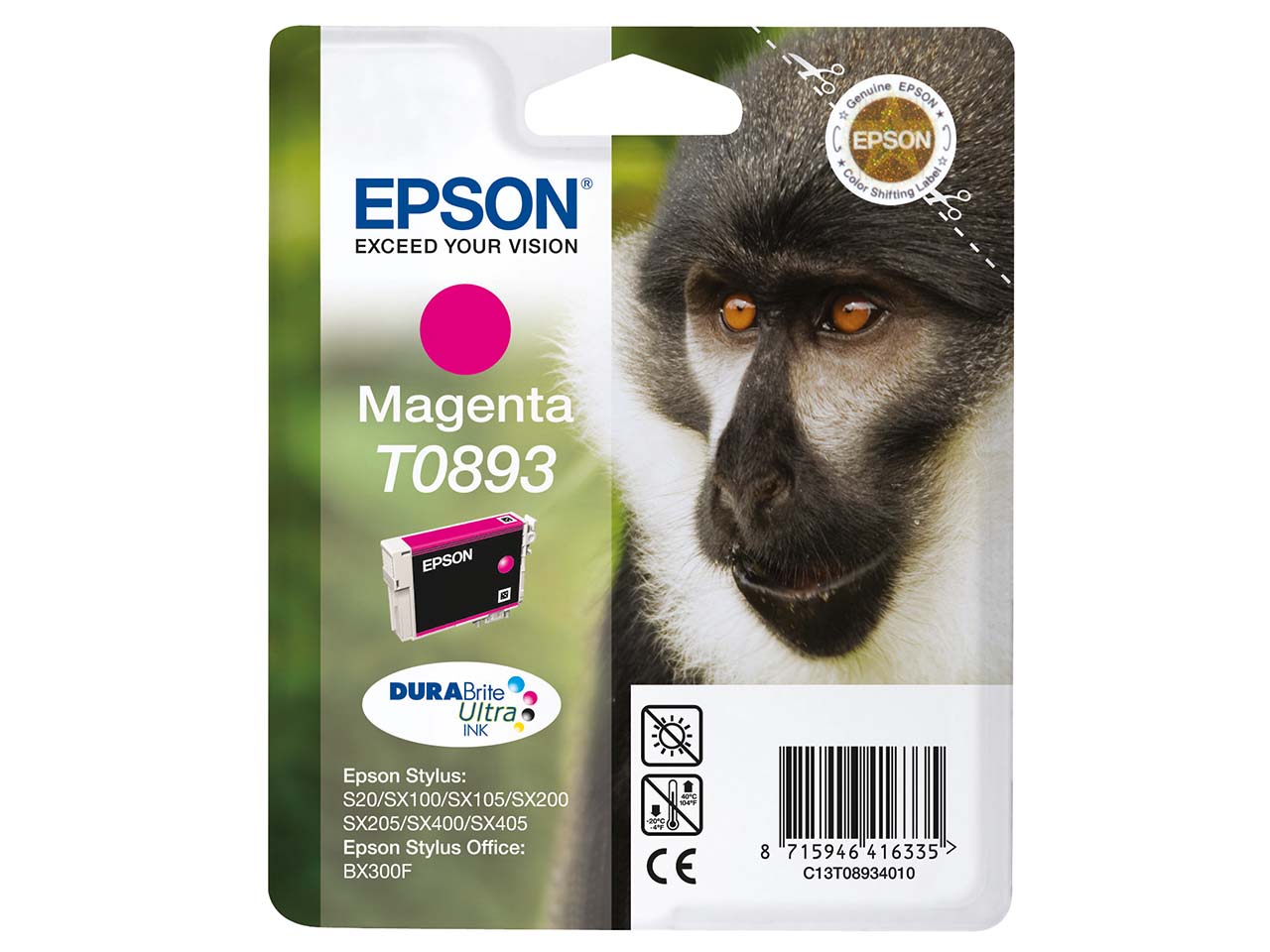 Epson Tintenpatrone T0893 magenta