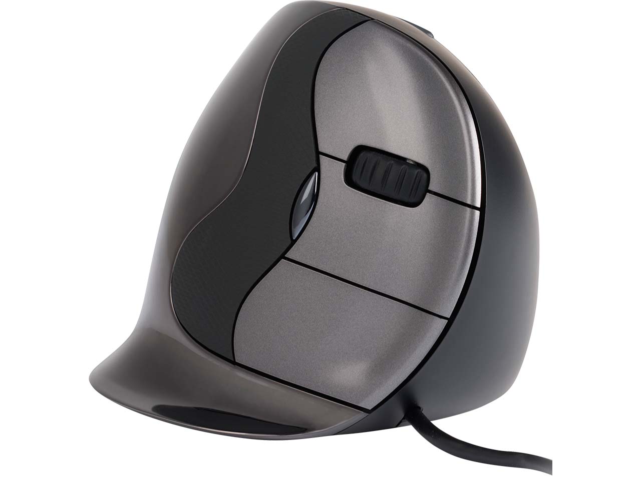 Bakker Elkuizen Ergonomische Maus "Evolent D Wired" für Rechtshänder, large