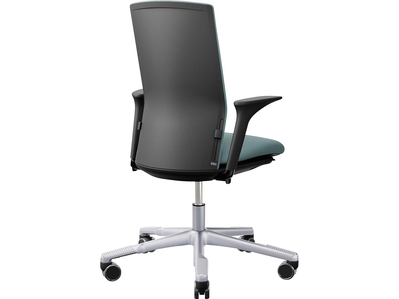 HAG Bürodrehstuhl "Futu 1200-S" mit AL, Gestell: silber, Stoff: "FutuKnit" Frost