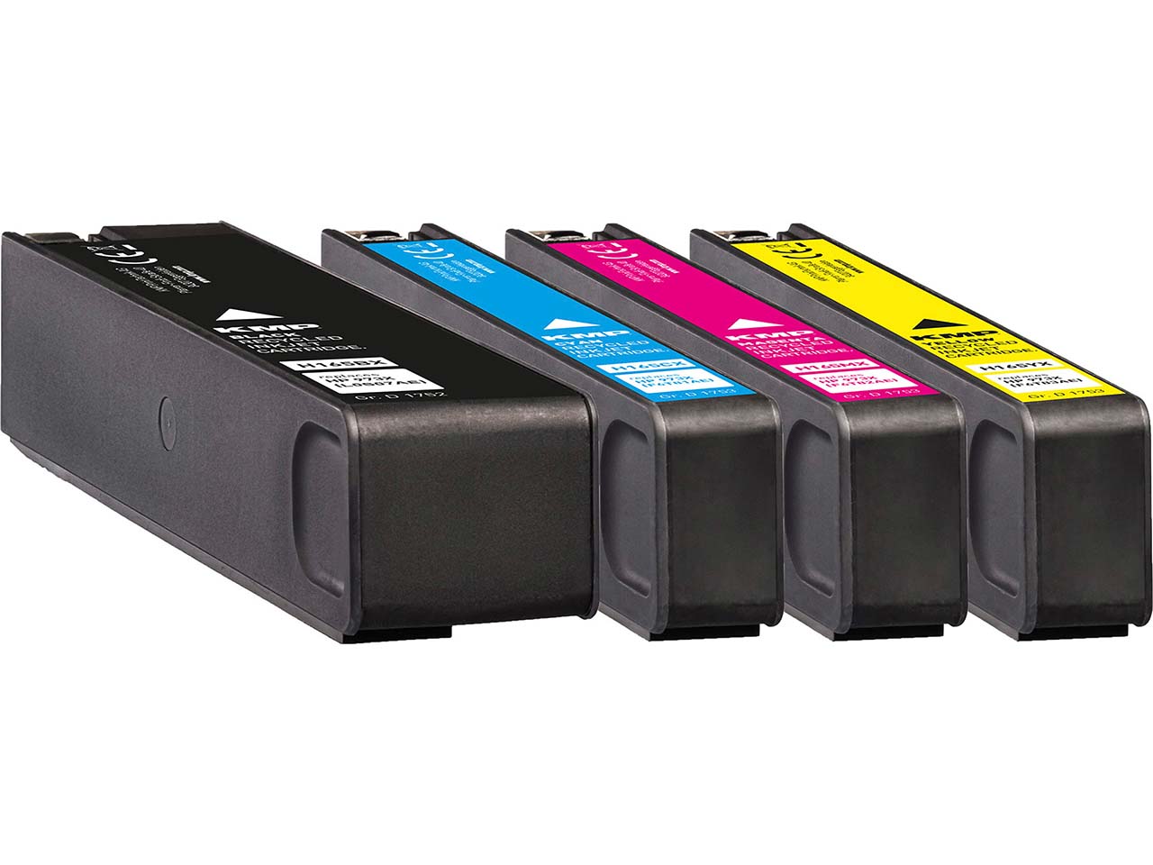 KMP Tintenpatronen ersetzt HP Nr. 973XLBK/C/M/Y schwarz, cyan, magenta, gelb, 4er-Set