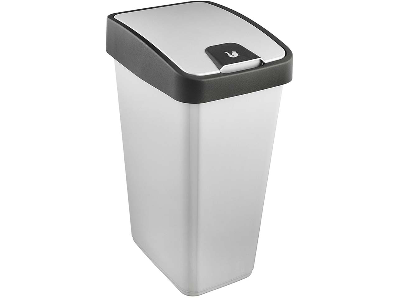keeeper Abfalleimer "Magne" mit Flipdeckel, 45 l, silber