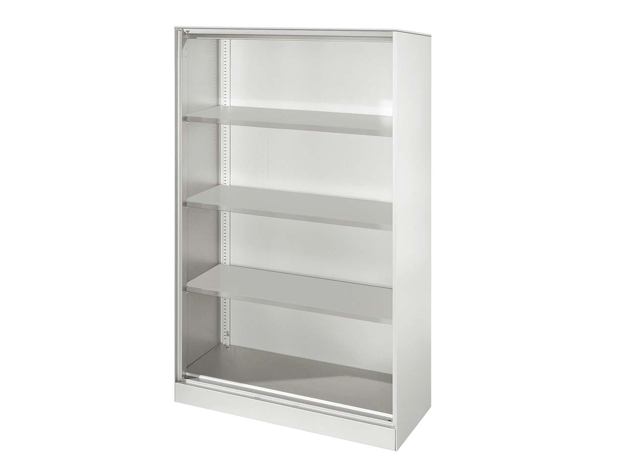 Regal "CONTACT", Höhe 163,5 cm  (BxT) 100 x 43,5 , silber