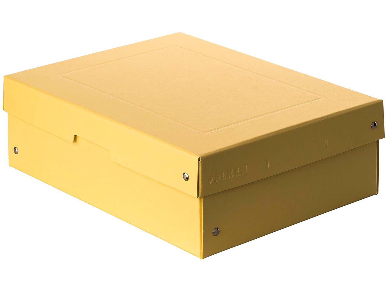 Falken Aufbewahrungsbox "PURE Box" Pastell, DIN A4, 100 mm Höhe, gelb