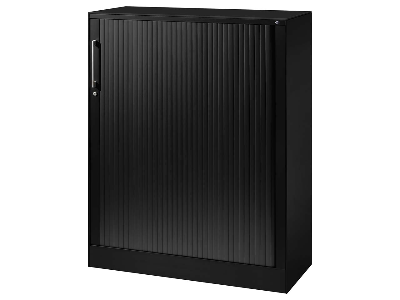 Rollladenschrank "CONTACT", Höhe 131 cm  (BxT) 100 x 43,5, schwarz