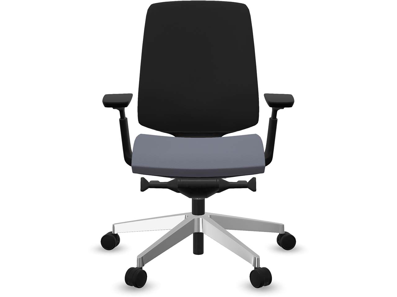 Profim Bürodrehstuhl "LIGHT UP" mit Armlehnen, Gestell: silber, Sitz: lavendel