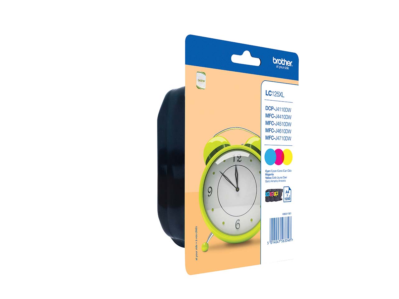 Brother 3er Set Tintenpatronen LC125XLC/M/Y cyan, magenta, gelb