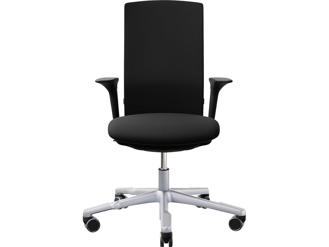 HAG Bürodrehstuhl "Futu 1200-S" mit AL, Gestell: silber, Stoff: "FutuKnit" Night