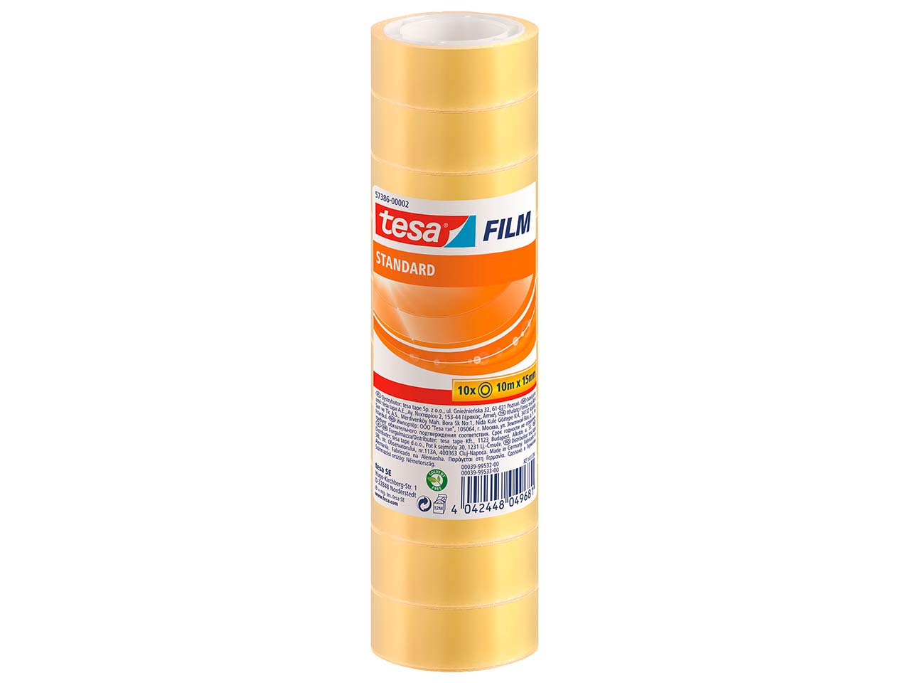 10 tesa Klebeband 'budget', 15 mm x 10 m