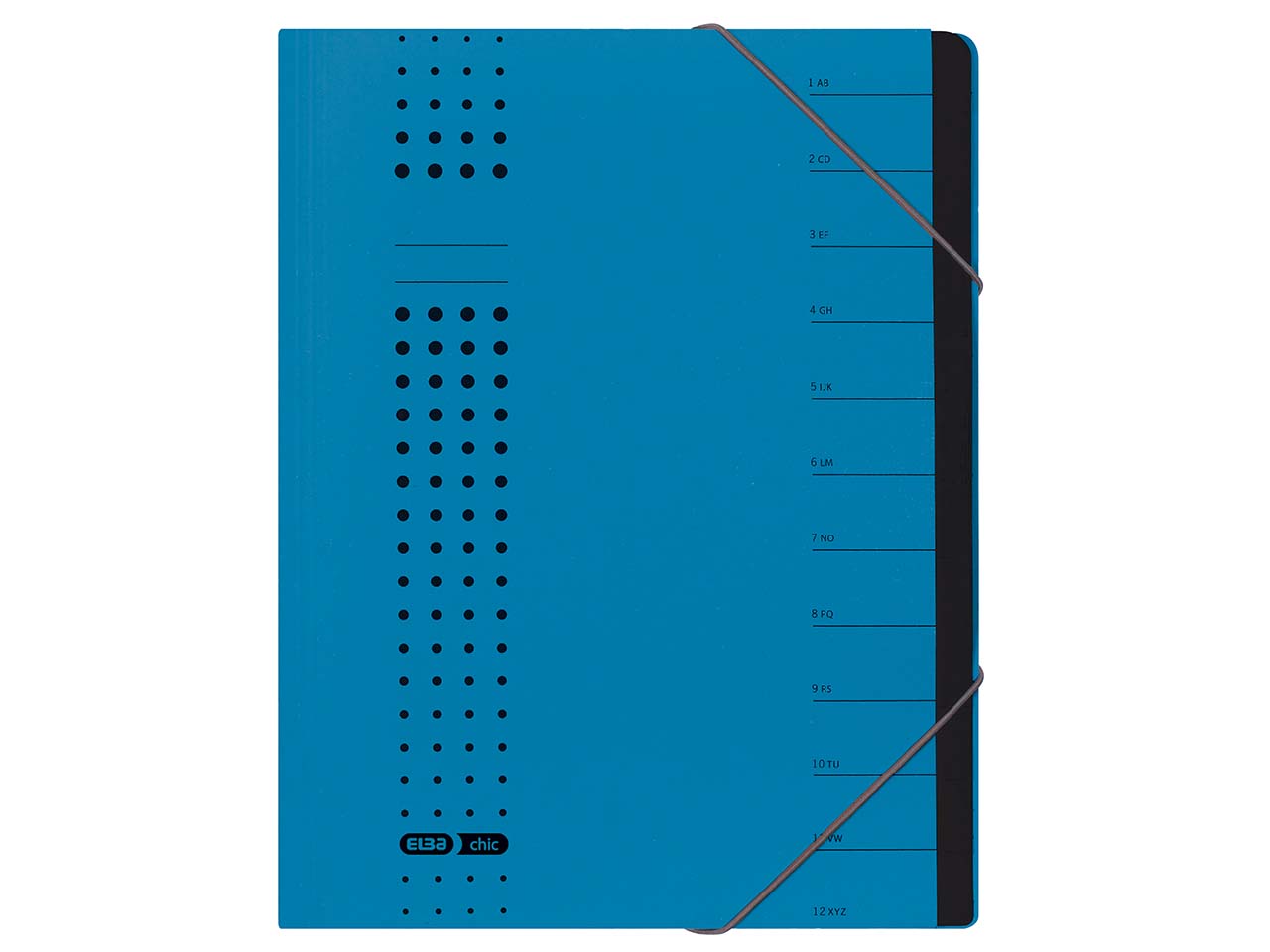 ELBA Ordnungsmappe 'chic'12 Fächer blau