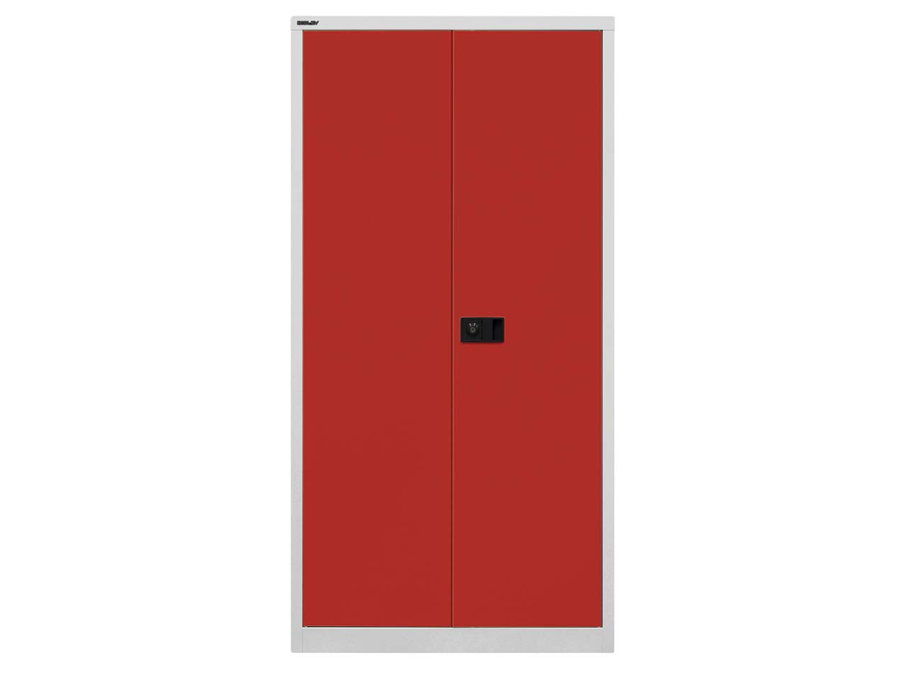 Flügeltürensch. "UNIVERSAL" 4 OH, Breite 91,4 cm lichtgrau/kardinalrot