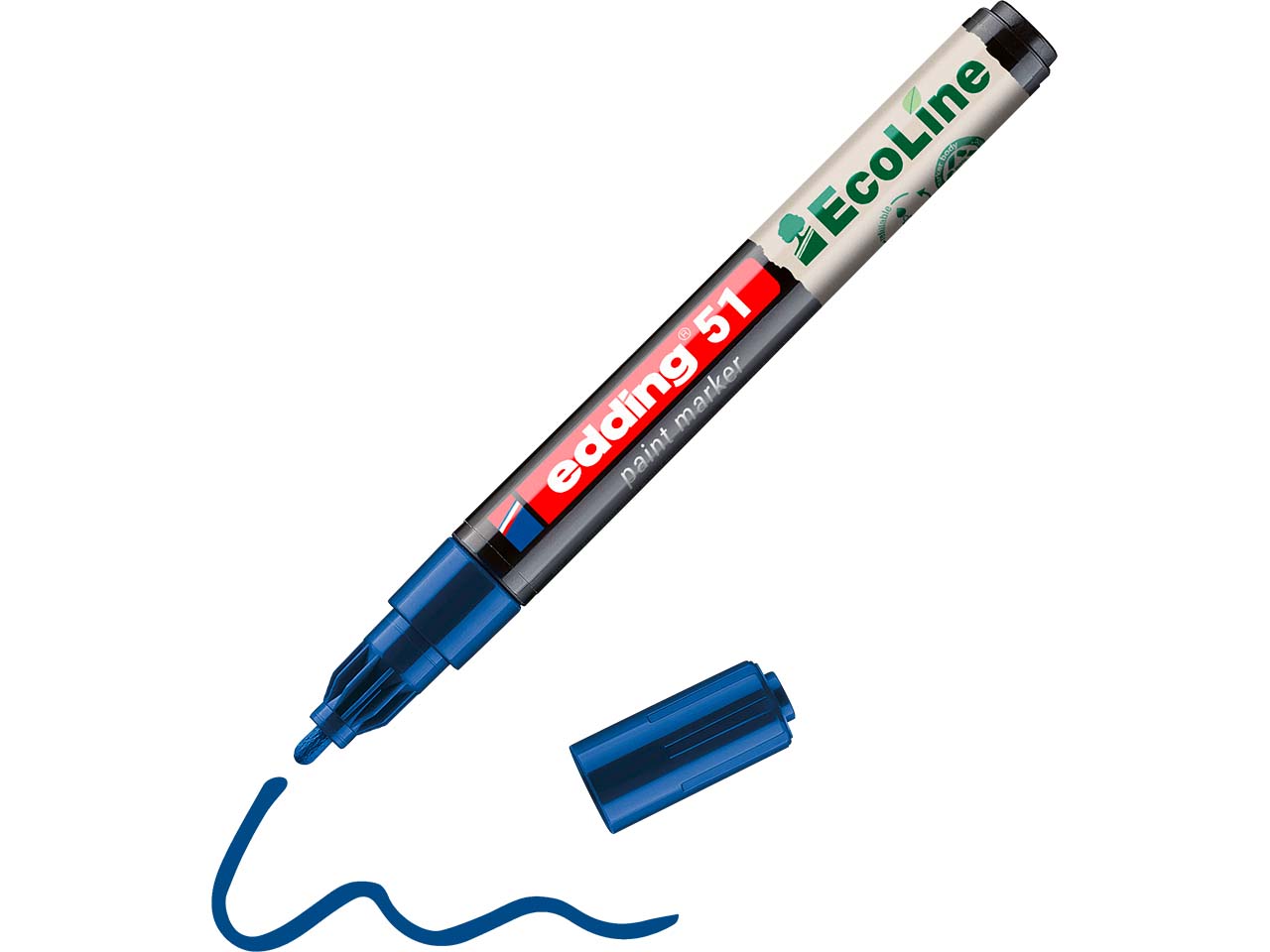edding Lackmarker "51 EcoLine" wasserbasiert, blau