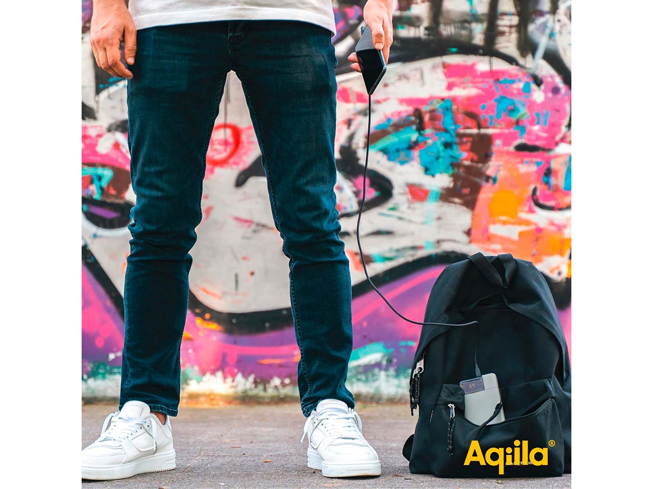 Aqiila Powerbank "Powerbird B20" 20.000 mAh, moosgrün