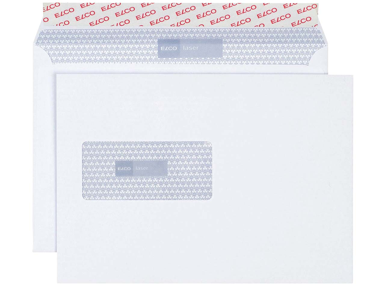 100 ELCO Office Versandtaschen, in Shop-Box, DIN C5, m. Haftkl., m. Fenster, lasertauglich