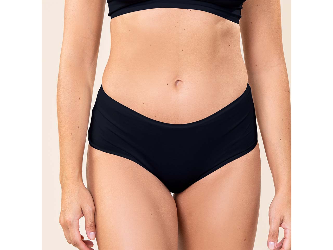 Living Crafts 2er-Pack Bio-Damen-Panty 'TANDY' mit Spitze, black, Gr. XS