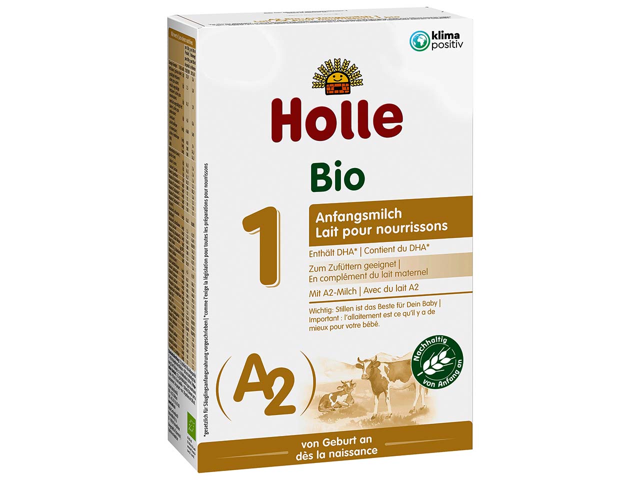 Holle A2 Bio-Anfangsmilch 1, von Geburt an, Pulver, 400 g