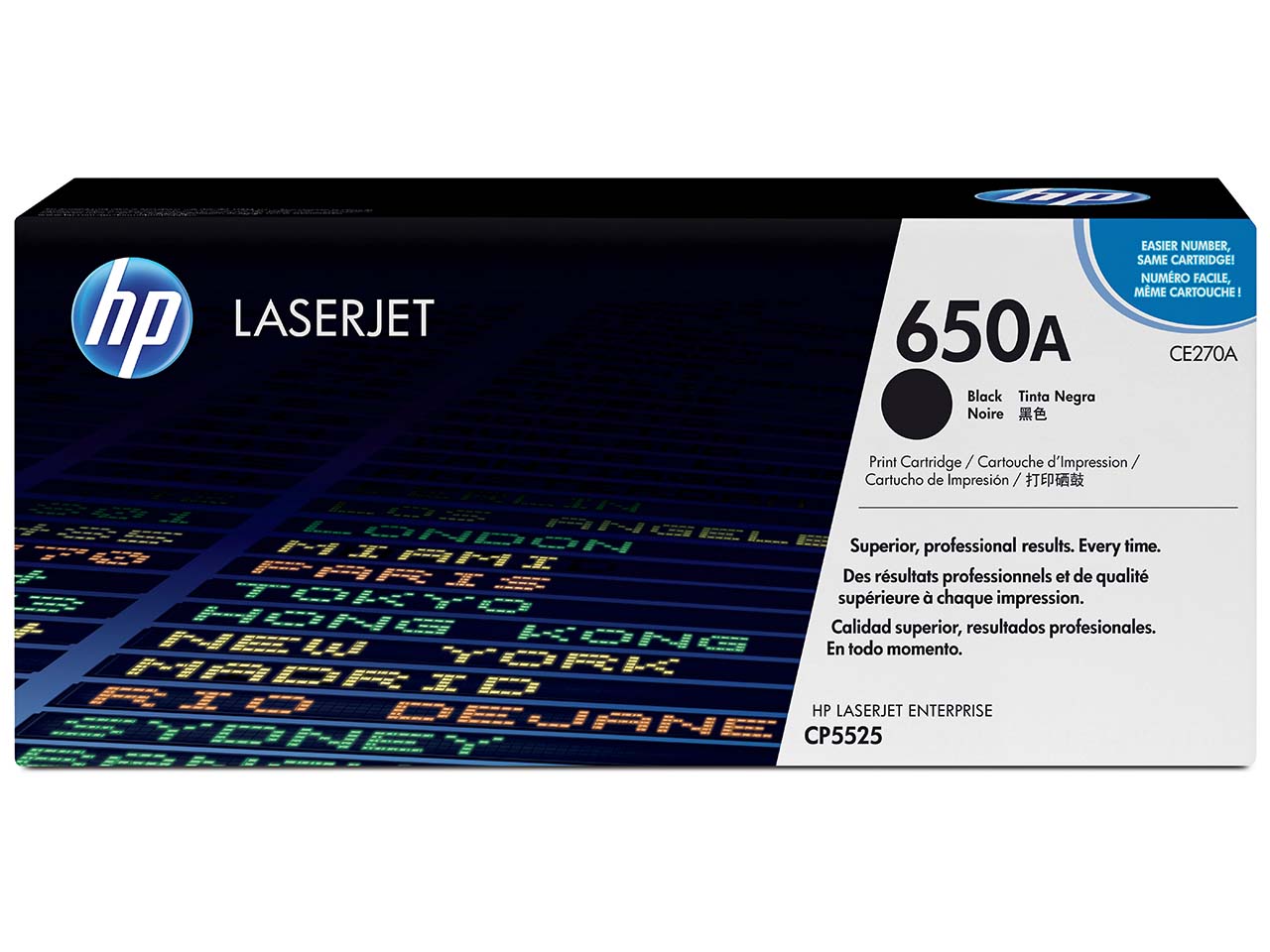 hp Druckkassette CE270A, Nr. 650A schwarz