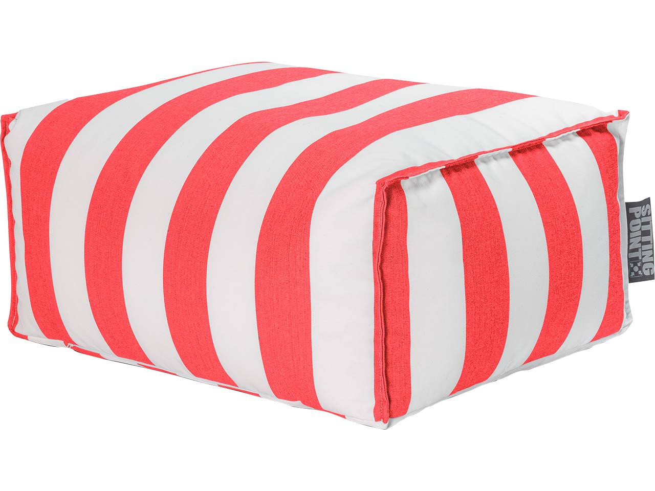 Sitzsack "Roll Santorin" outdoor, 55 x 65 x 35 cm, rot