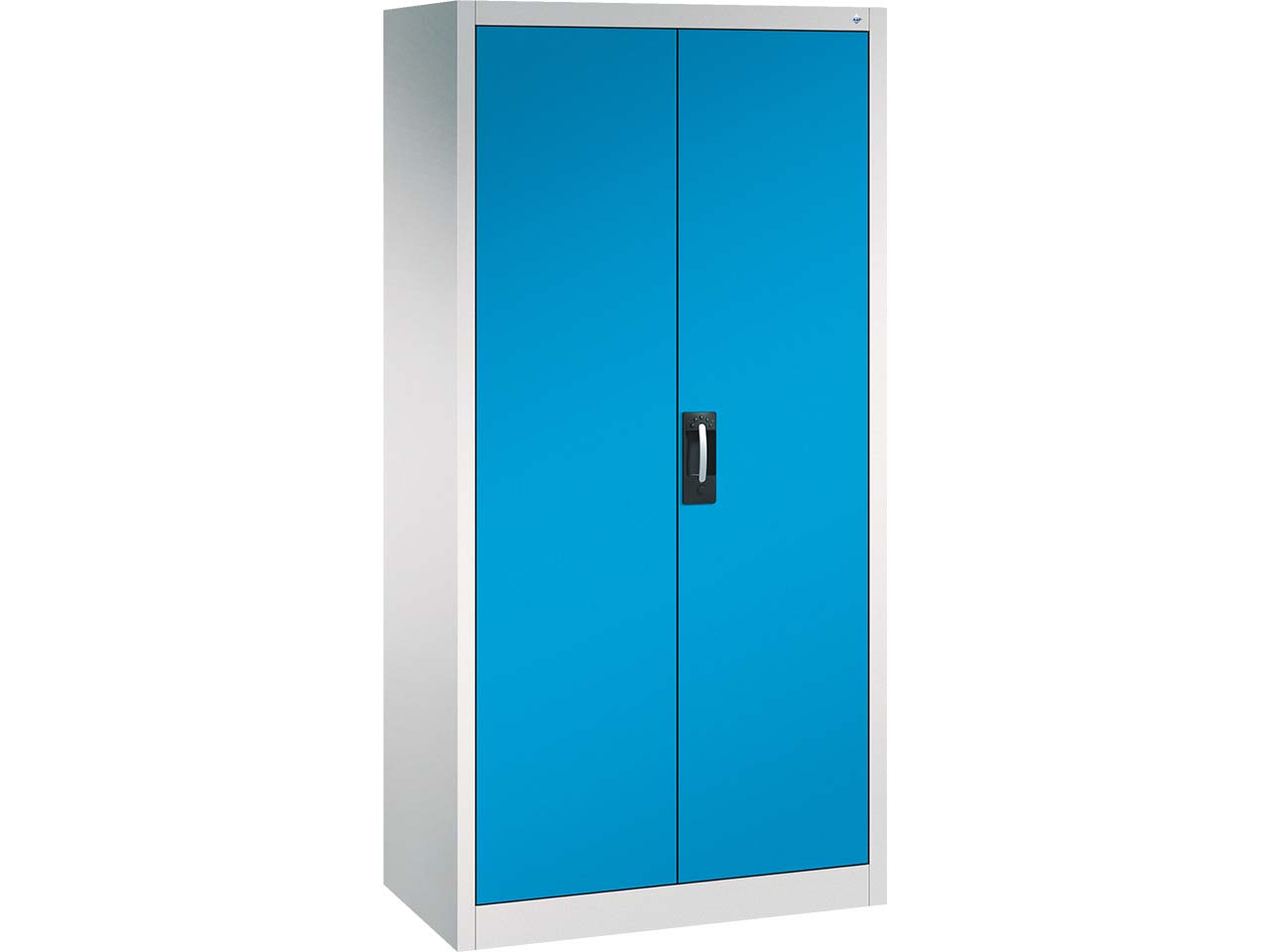C+P Stahlschrank mit Flügeltüren "Acurado" H1950xB930xT500 mm, Lichtgrau/Lichtblau