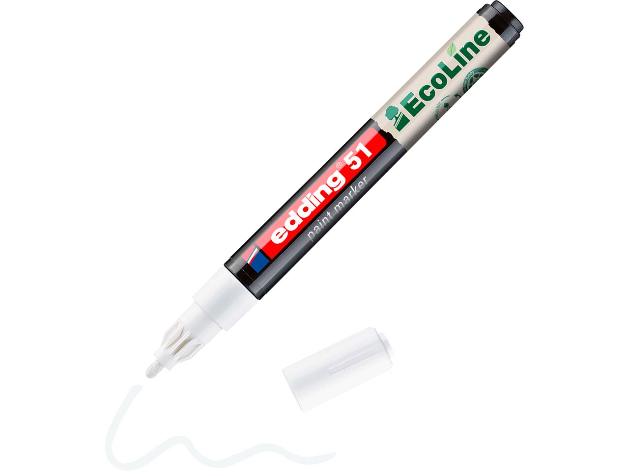 edding Lackmarker "51 EcoLine" wasserbasiert, weiß