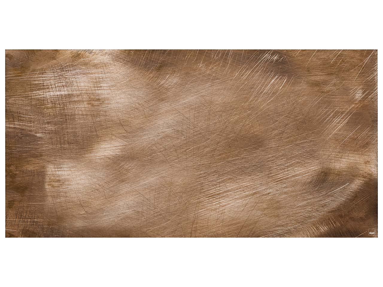 Sigel Glas-Magnettafel 'artverum' 91 x 46 cm, bronze