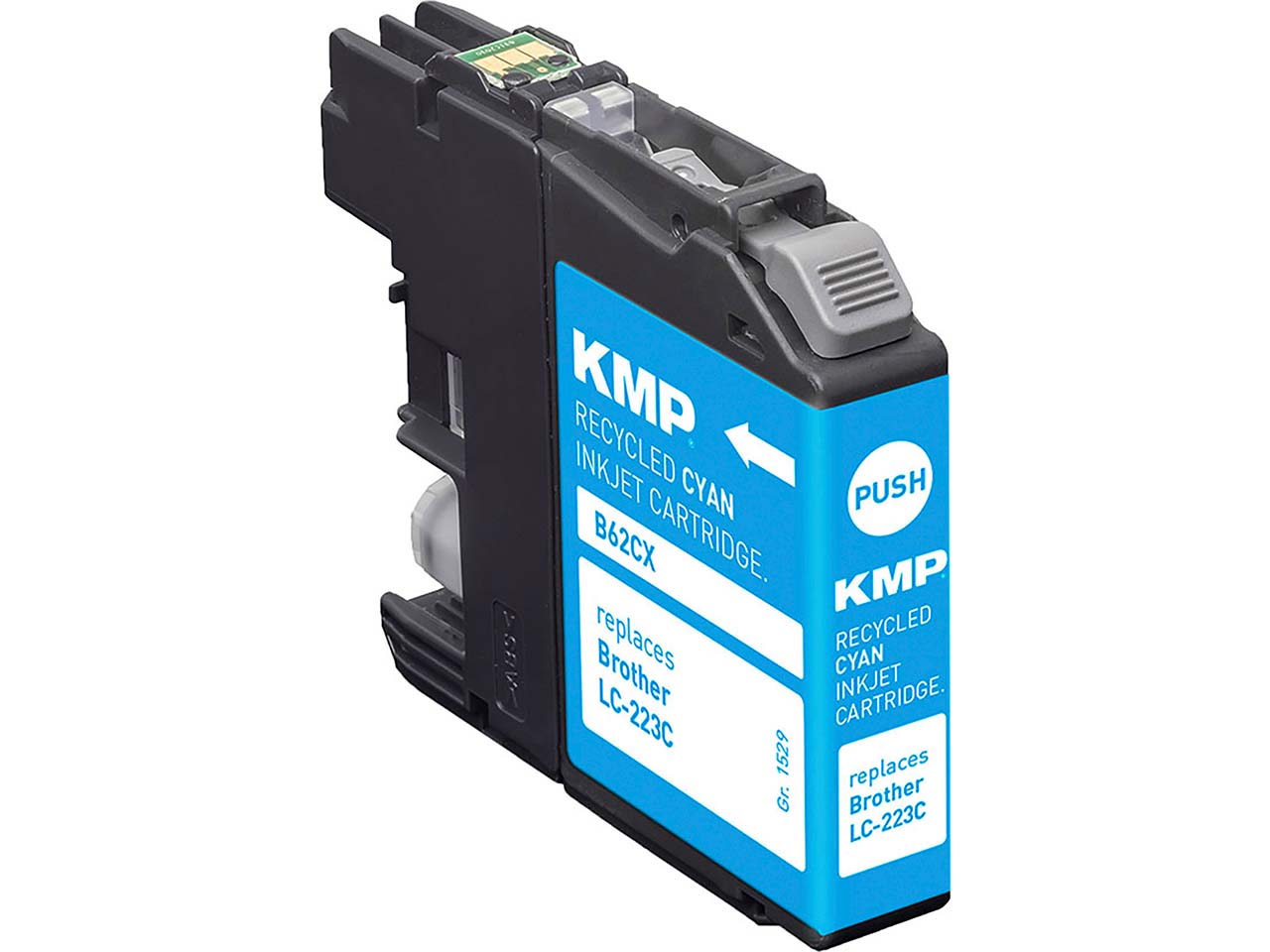 KMP Tintenpatrone ersetzt Brother LC-223C cyan