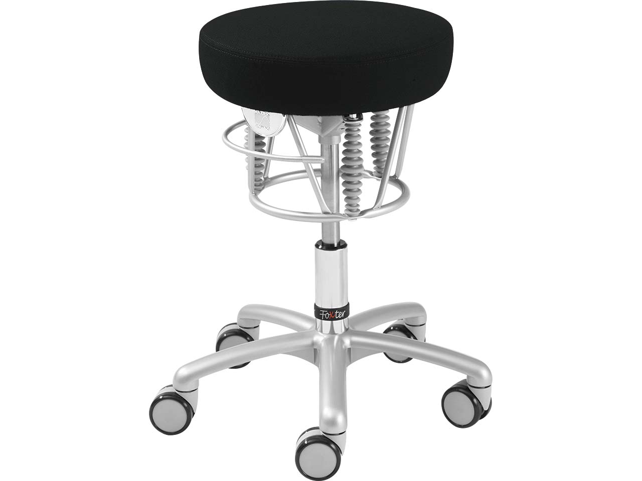 Bewegungshocker BIOSWING 'Foxter' Bezug aus recyceltem Polyester, schwarz