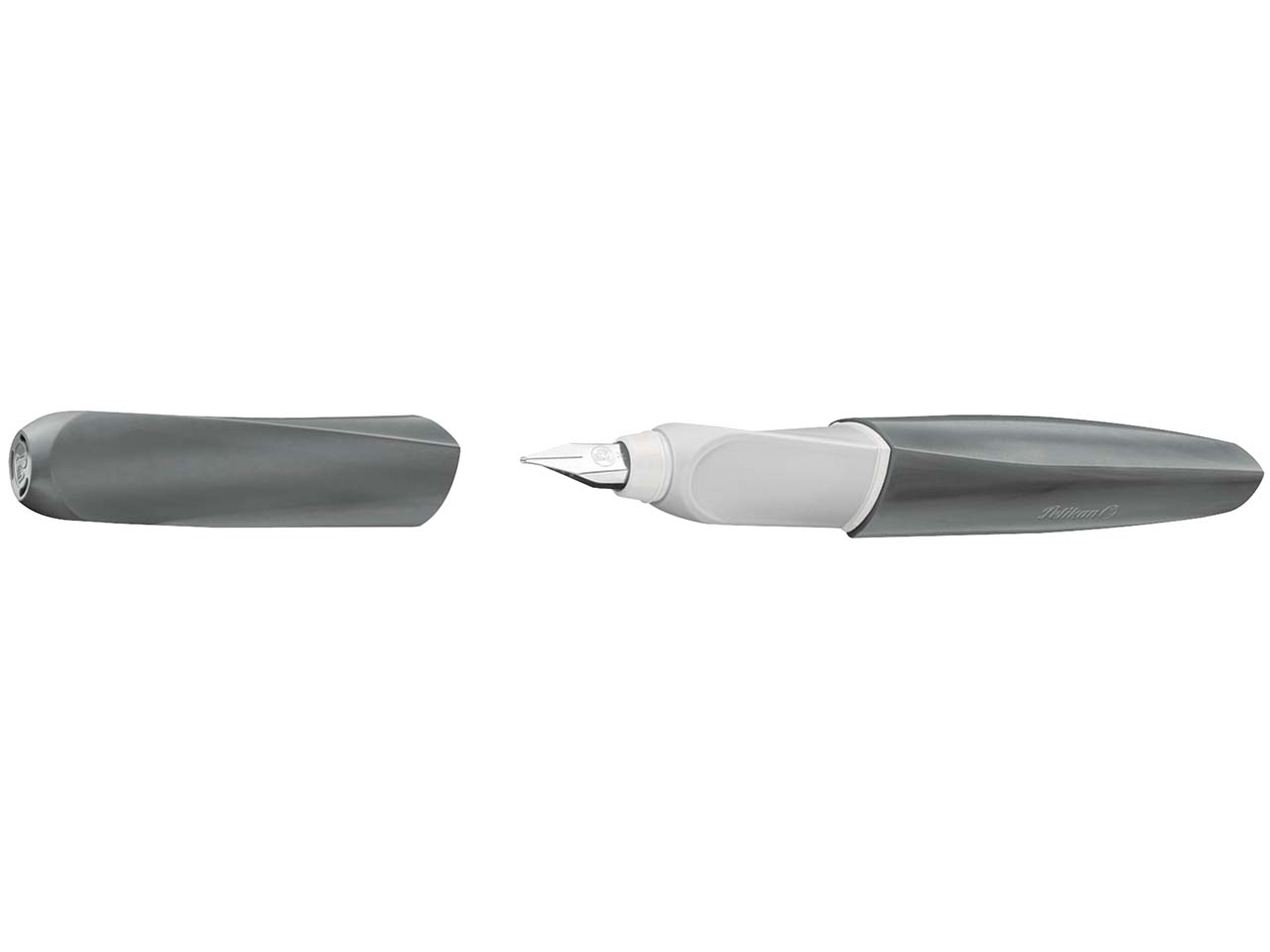 Pelikan Twist® eco Füller für Rechts- und Linkshänder, grey, Feder M