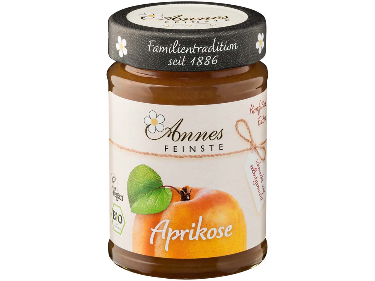 Annes Feinste Bio-Konfitüre 'Aprikose' 225 g
