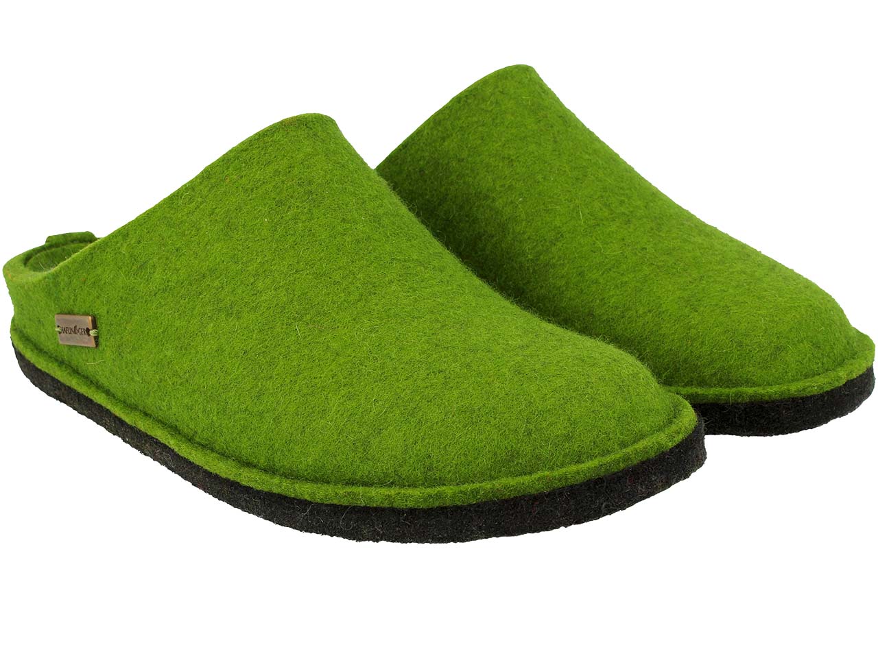 Haflinger Hausschuhe 'Flair Soft' grün, Gr. 38