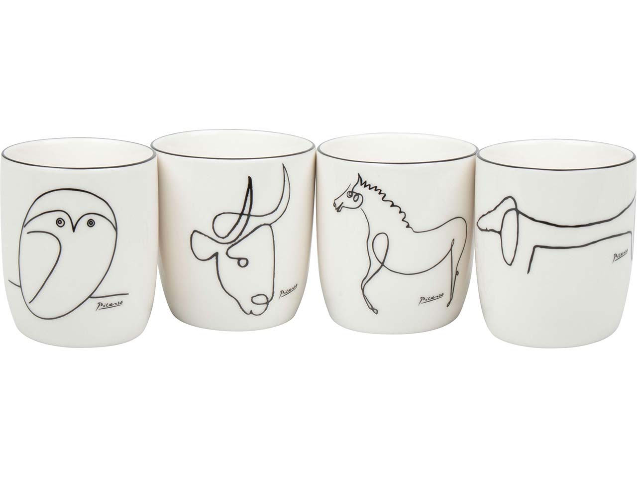 Könitz Becher-Set 'Picasso Animaux', 4 Stück