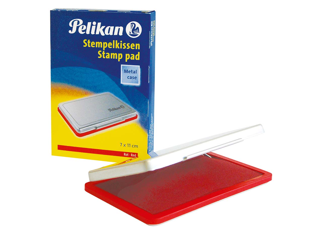 Pelikan Stempelkissen, 7 x 11 cm, Größe 2, rot