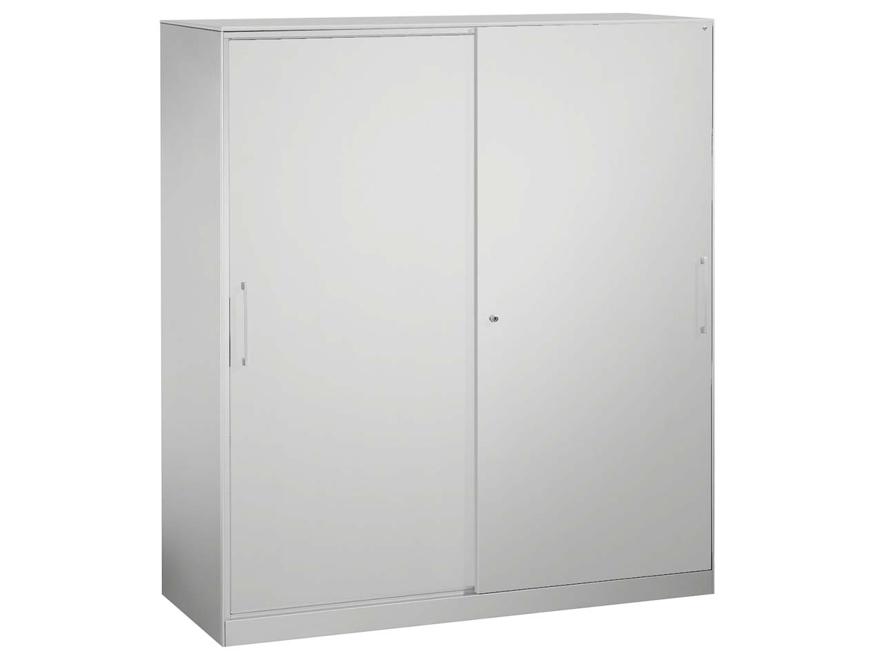 Schiebetürenschrank "CONTACT", Höhe 163,5 cm  (BxT) 120 x 43,5, silber