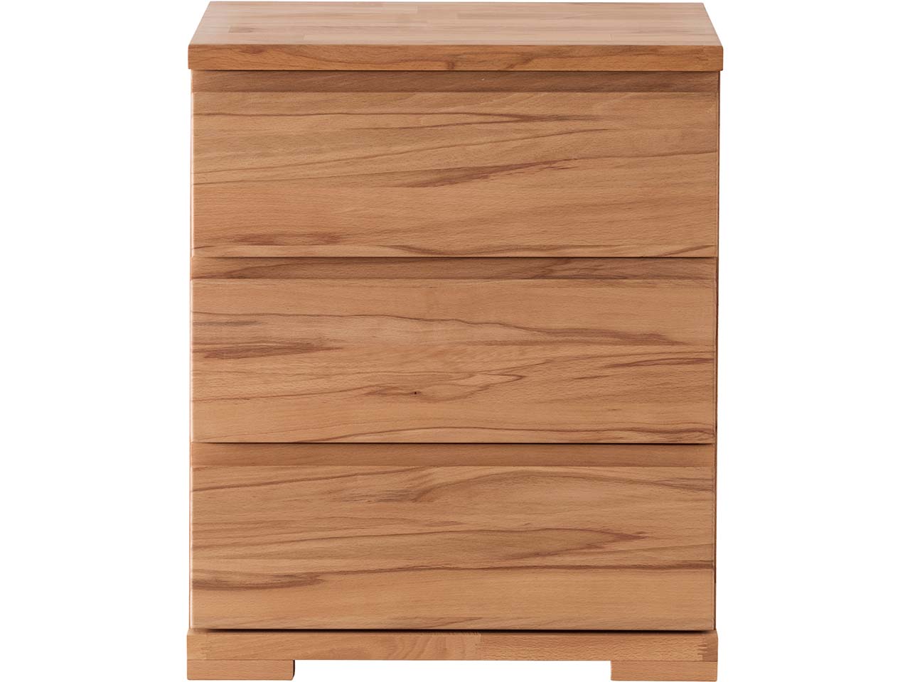 Forestales Nachttisch "Atlanta II" 3 Schubladen, Kernbuche