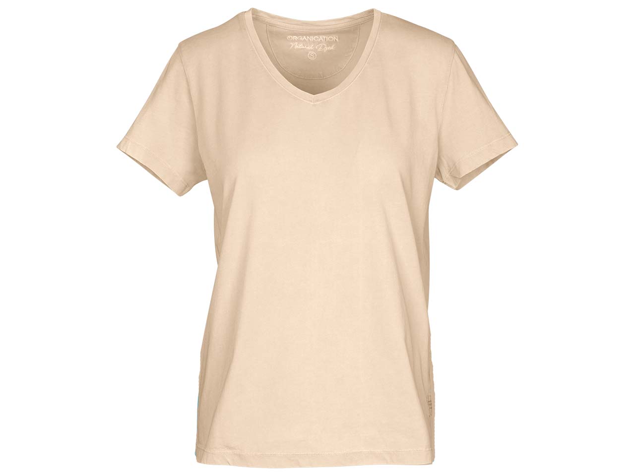 ORGANICATION Bio-Damen T-Shirt, natürlich gefärbt, weld flower, Gr. S