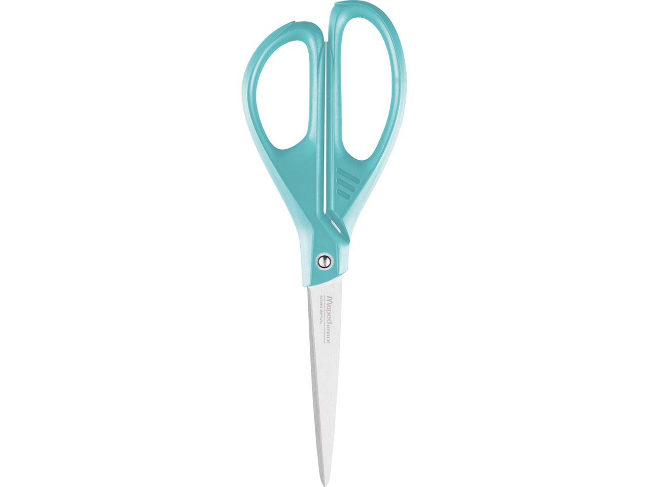 Maped Schere "Essentials Green" 21 cm mit Recyclingkunststoff (60%), türkis