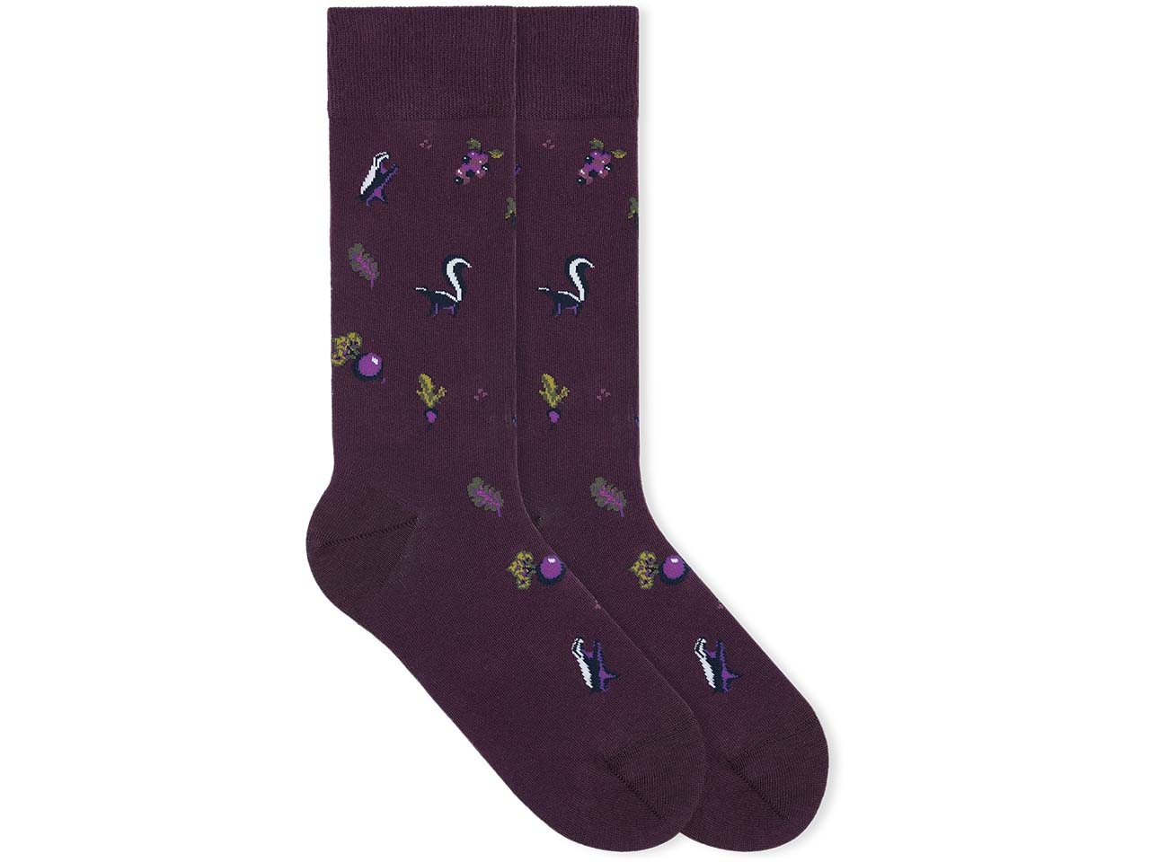 VON JUNGFELD Bio-Socken 'Yard', pulm purple, Gr. 39/42