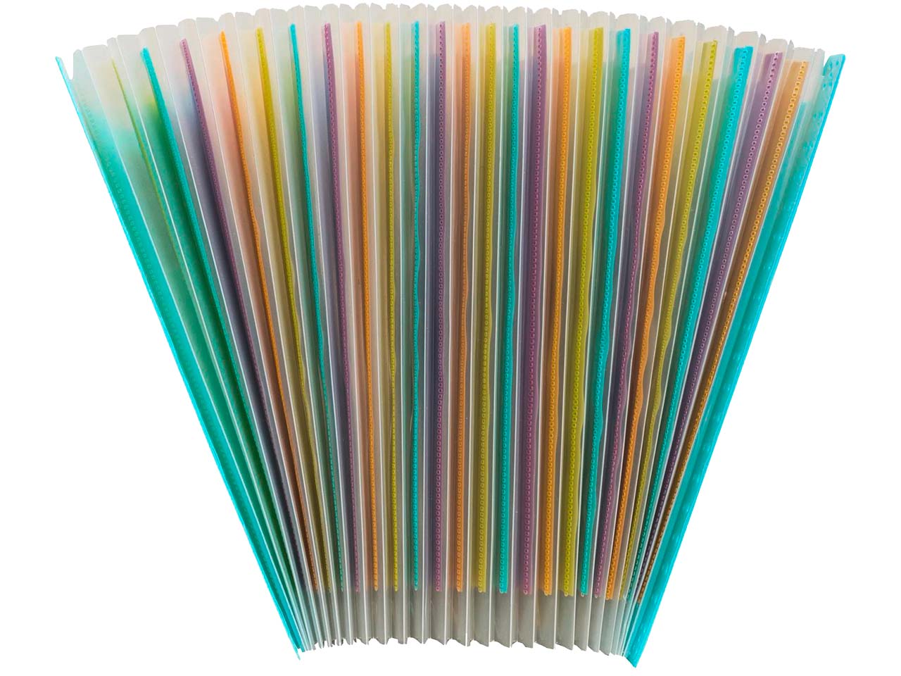Exacompta Fächertasche Maxi "Pop'N Co" 24 Fächer, Reycling-PP, DIN A4, cyan