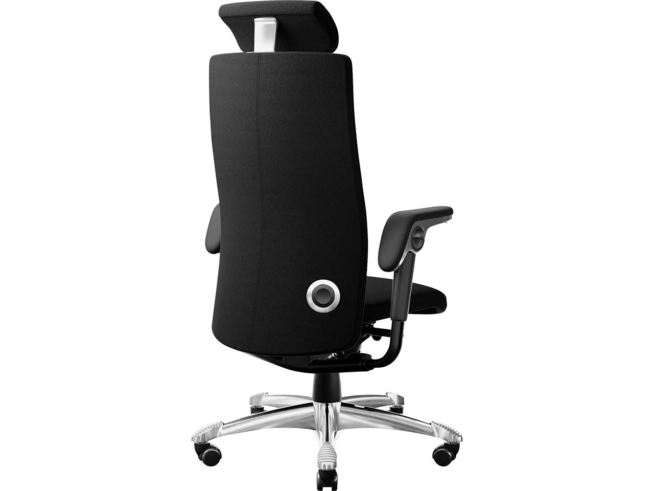 HAG Bürodrehstuhl "Tribute 9031" TiltDown AL, Kopfstütze, Gestell: si, Stoff: "Cura" black
